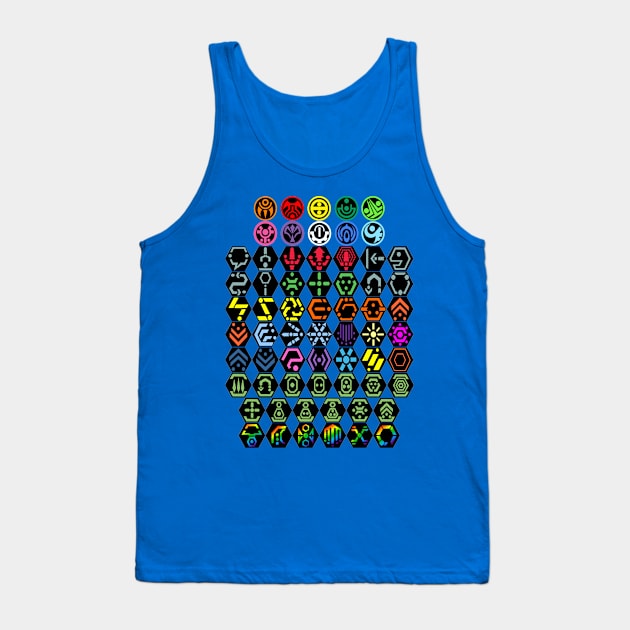 Phantasy Star Online - Icons Tank Top by Gekidami